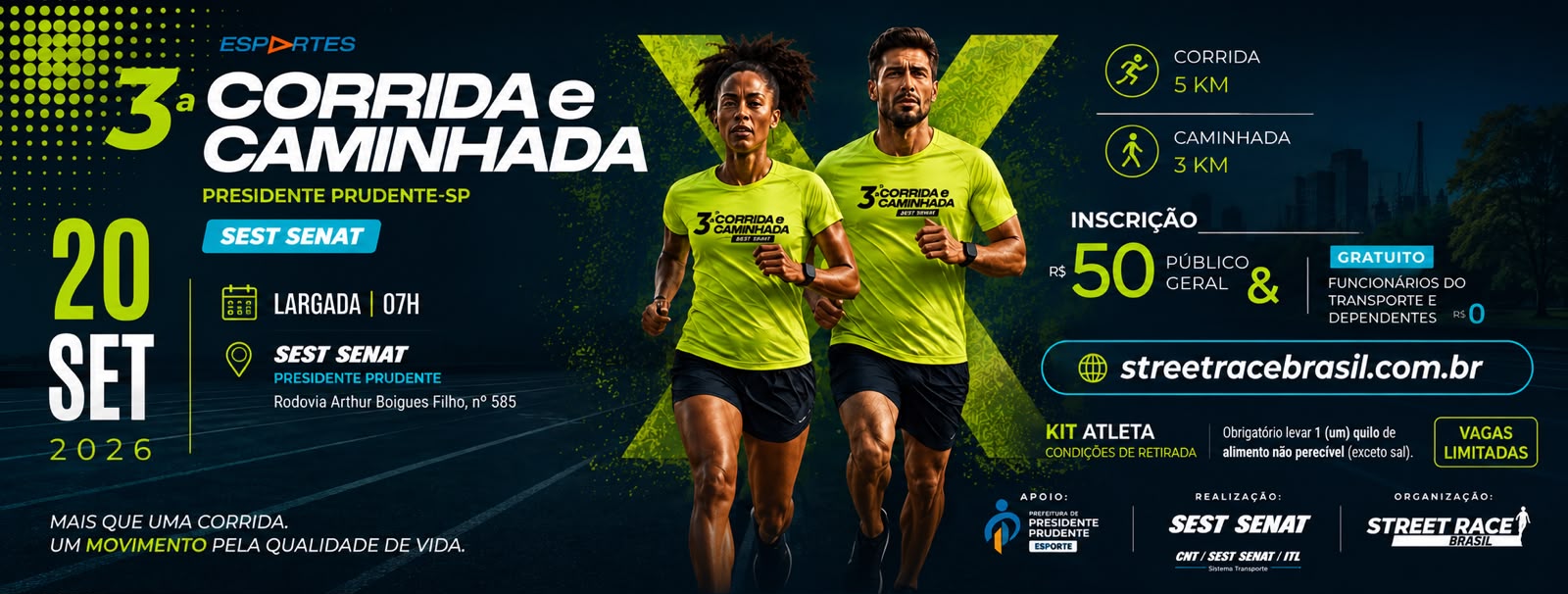 3ªCORRIDA E CAMINHADA SEST SENAT