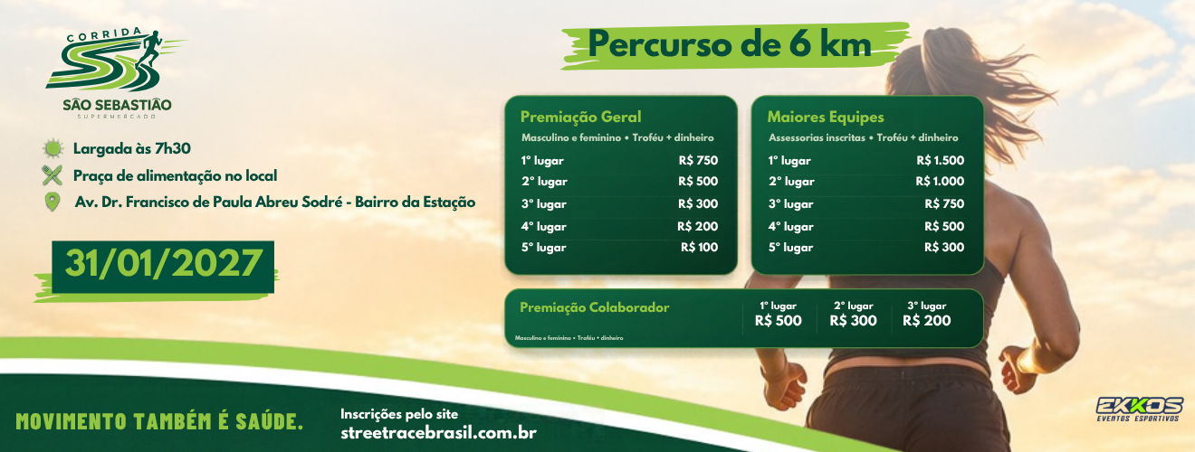 CORRIDA SUPERMERCADO SÃO SEBASTIÃO