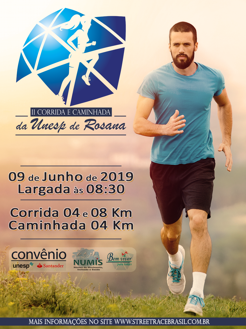 2ª CORRIDA E CAMINHADA UNESP  DE ROSANA -SP