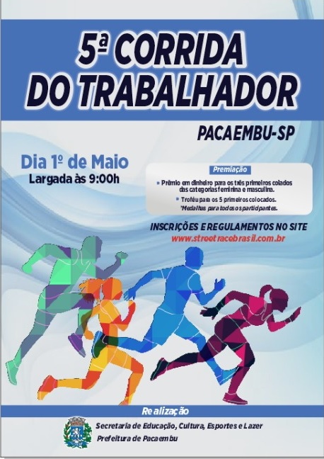 5º CORRIDA  DO TRABALHADOR DE PACAEMBU