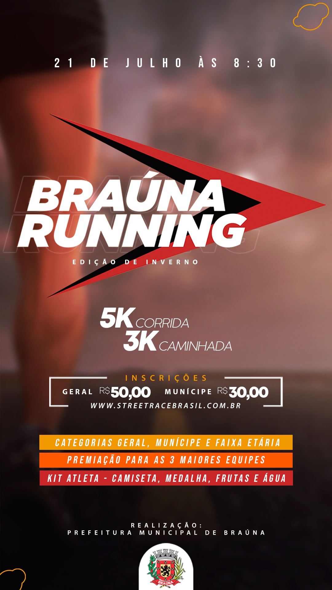 BRAÚNA RUNNING - EDIÇÃO DE INVERNO