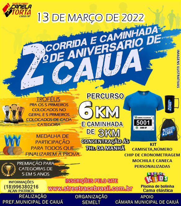 2º CORRIDA E CAMINHADA DE ANIVERSÁRIO DE CAIUÁ