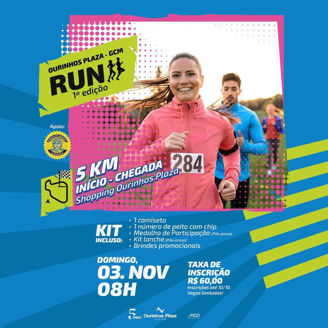 OURINHOS PLAZA E GCM RUN 1ª EDIÇÃO