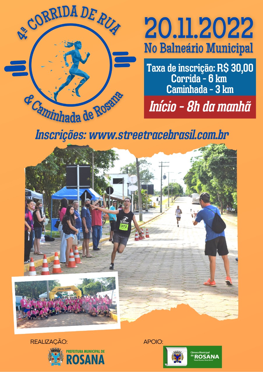 4º CORRIDA & CAMINHADA DE ROSANA-SP