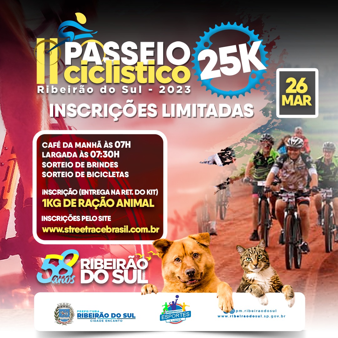 PASSEIO CICLISTICO RIBEIRÃO DO SUL