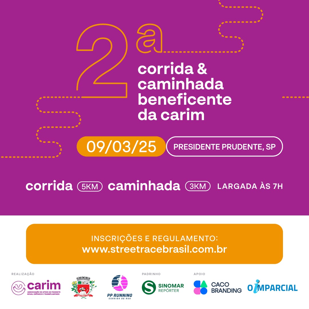 2ª CORRIDA & CAMINHADA BENEFICENTE DA CARIM