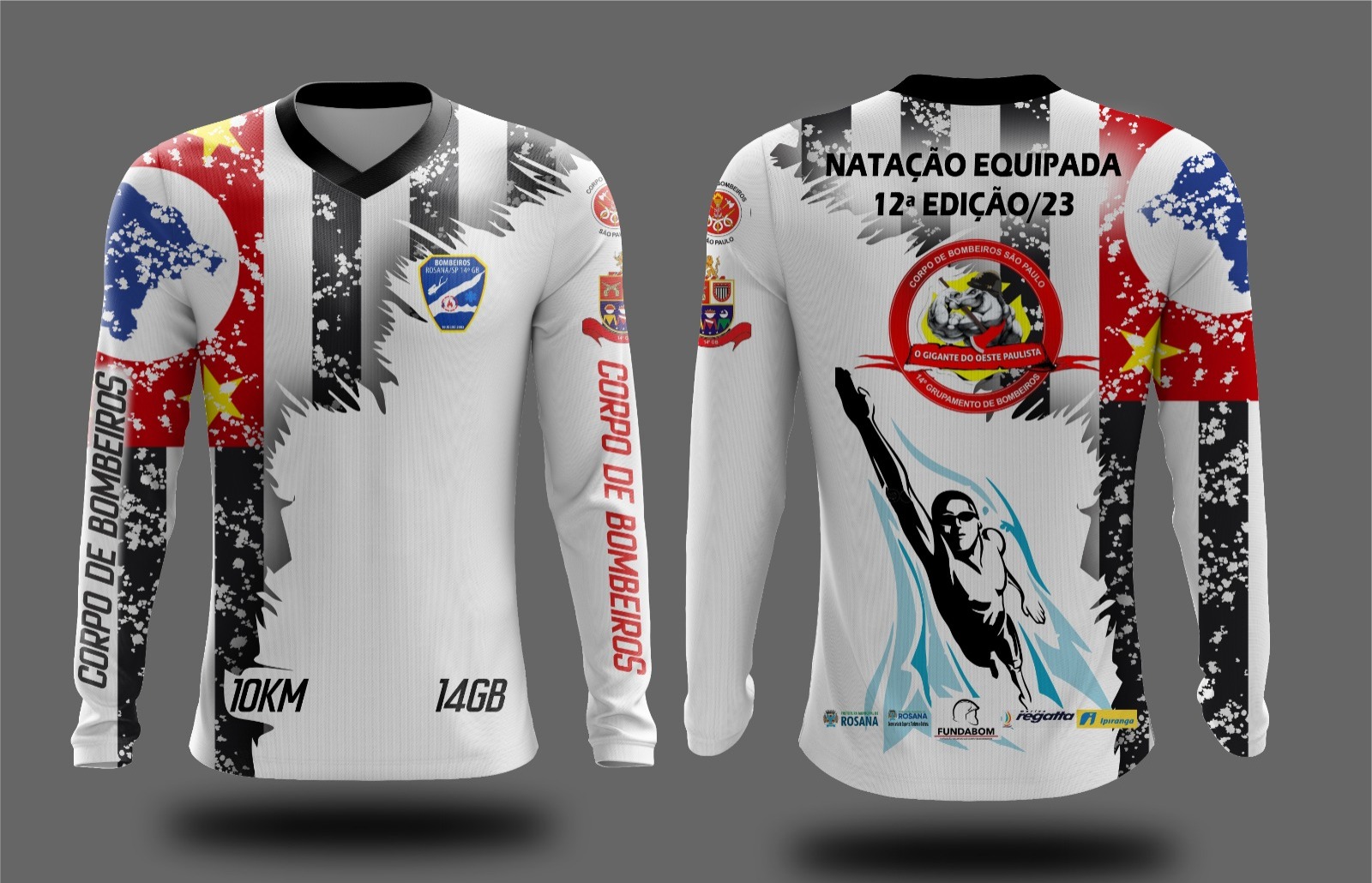 12ª NATAÇÃO EQUIPADA RIO PARANÁ (SOMENTE PARA MILITARES E BOMBEIROS MUNICIPAIS) - Camiseta