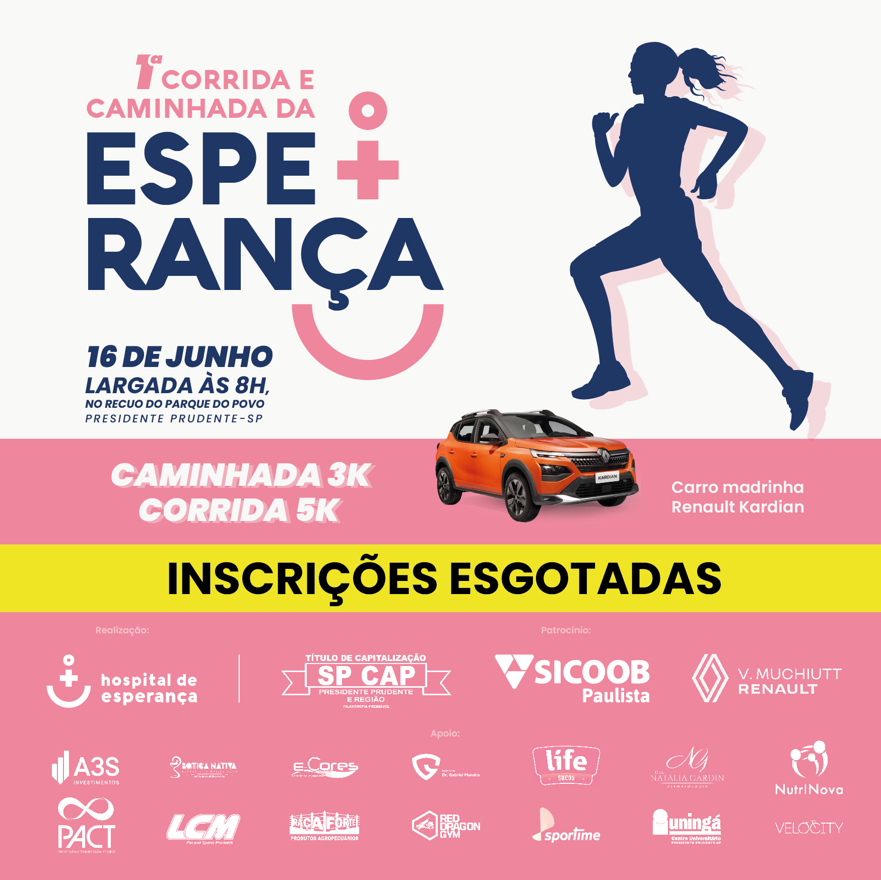 1º CORRIDA E CAMINHADA DA ESPERANÇA