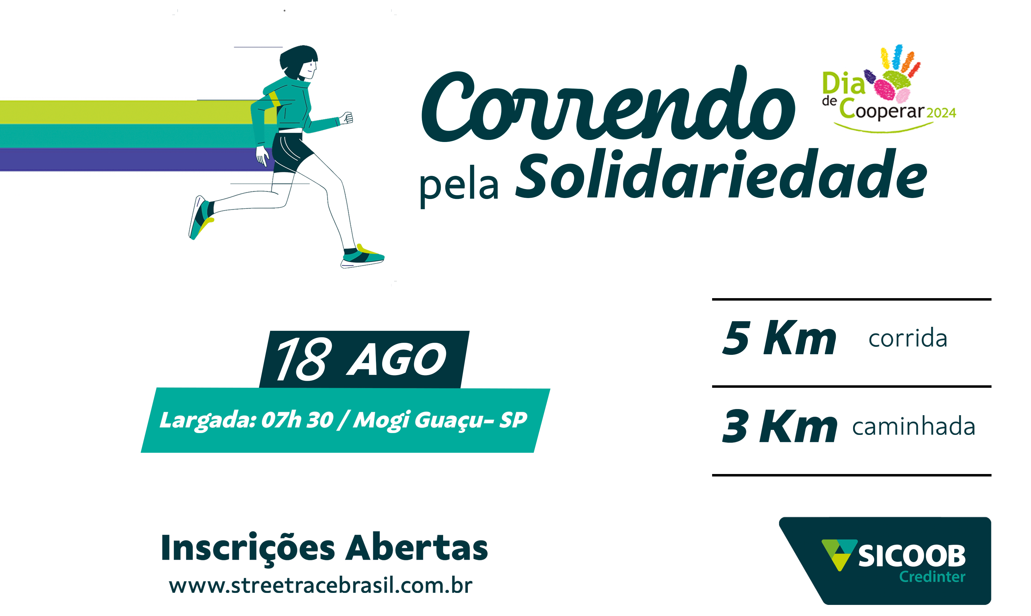 1º CORRIDA E CAMINHADA CORRENDO PELA SOLIDARIEDADE