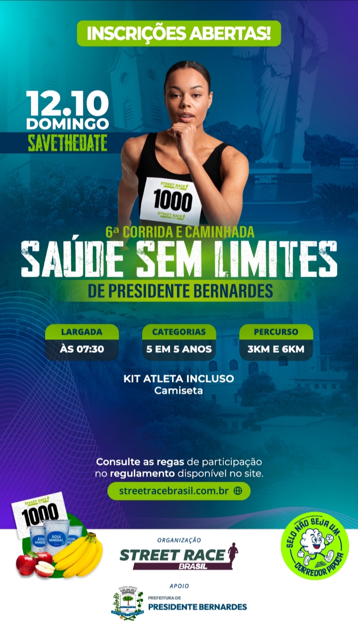 6ª CORRIDA E CAMINHADA “SAÚDE SEM LIMITES”