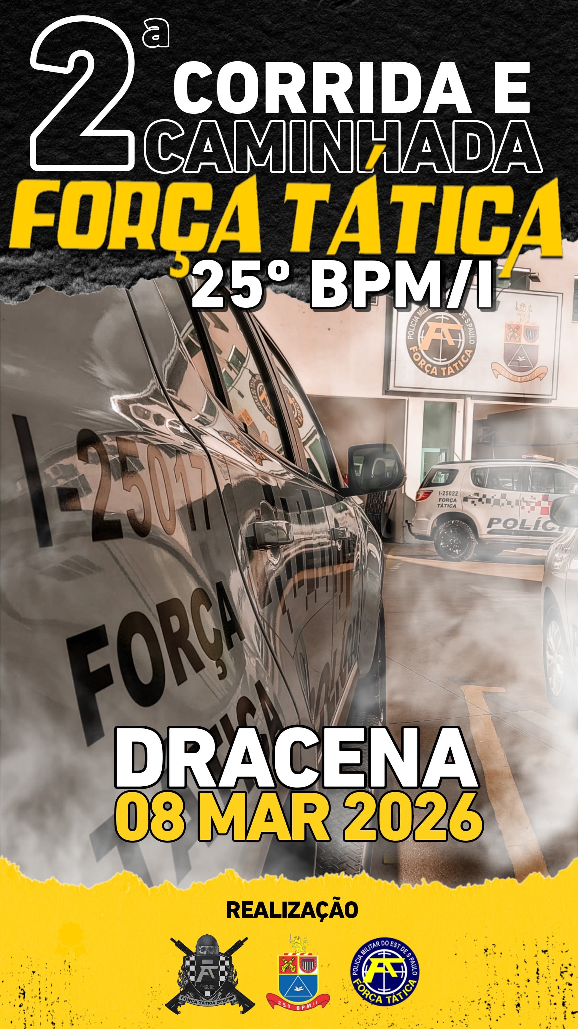 2° CORRIDA E CAMINHADA 25°BPM/I  DRACENA