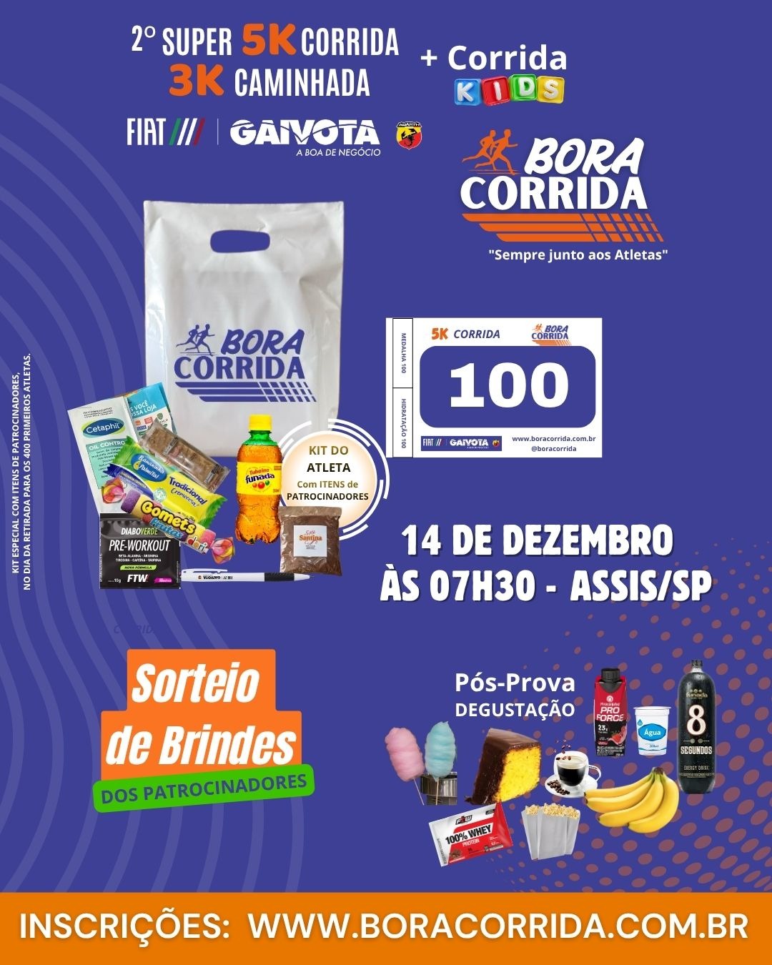 2° SUPER 5K BORA CORRIDA - Kit
