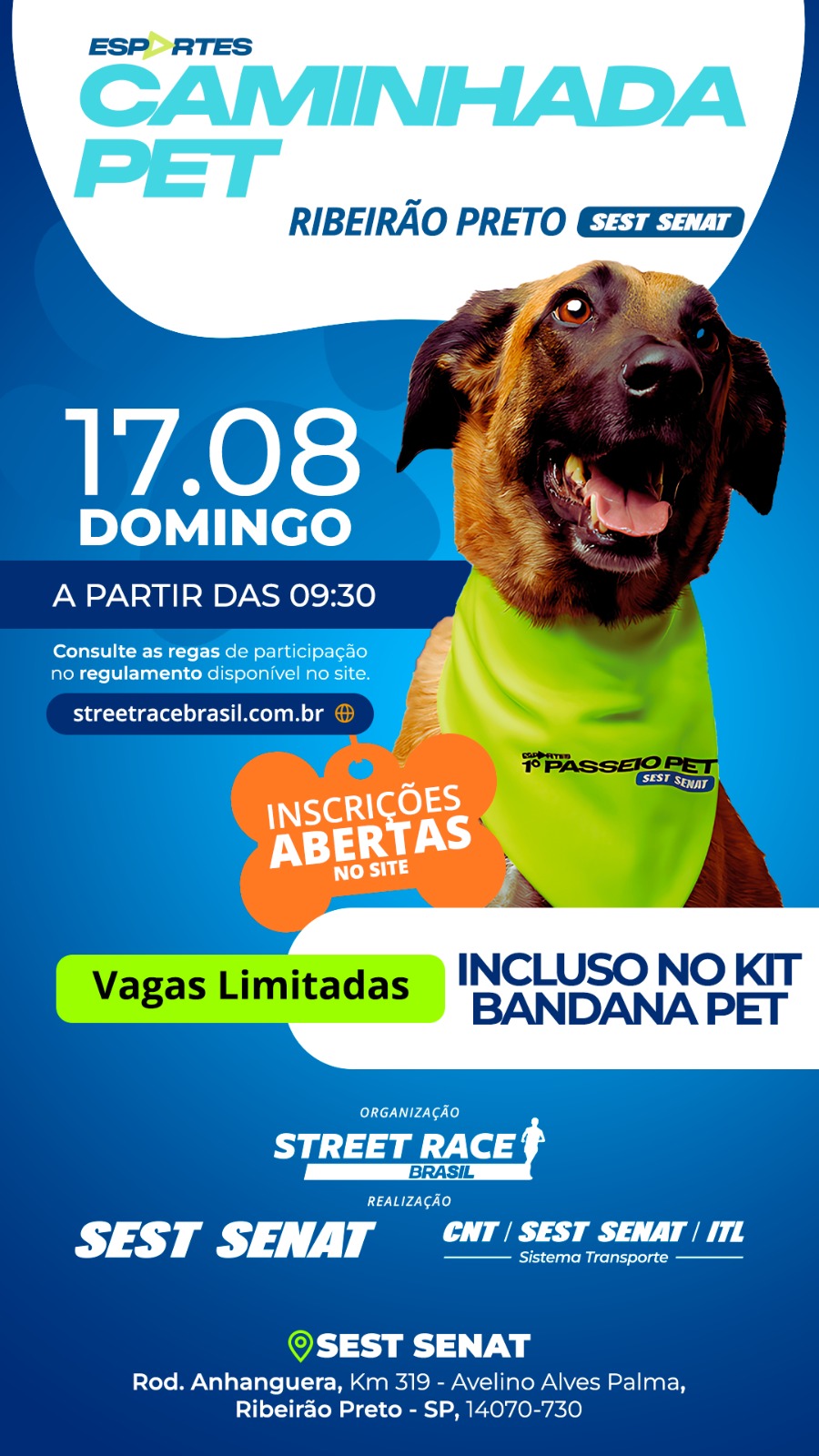 1º CAMINHADA PET SEST SENAT RIBEIRÃO PRETO