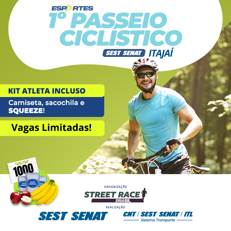 1º PASSEIO CICLÍSTICO SEST SENAT ITAJAÍ