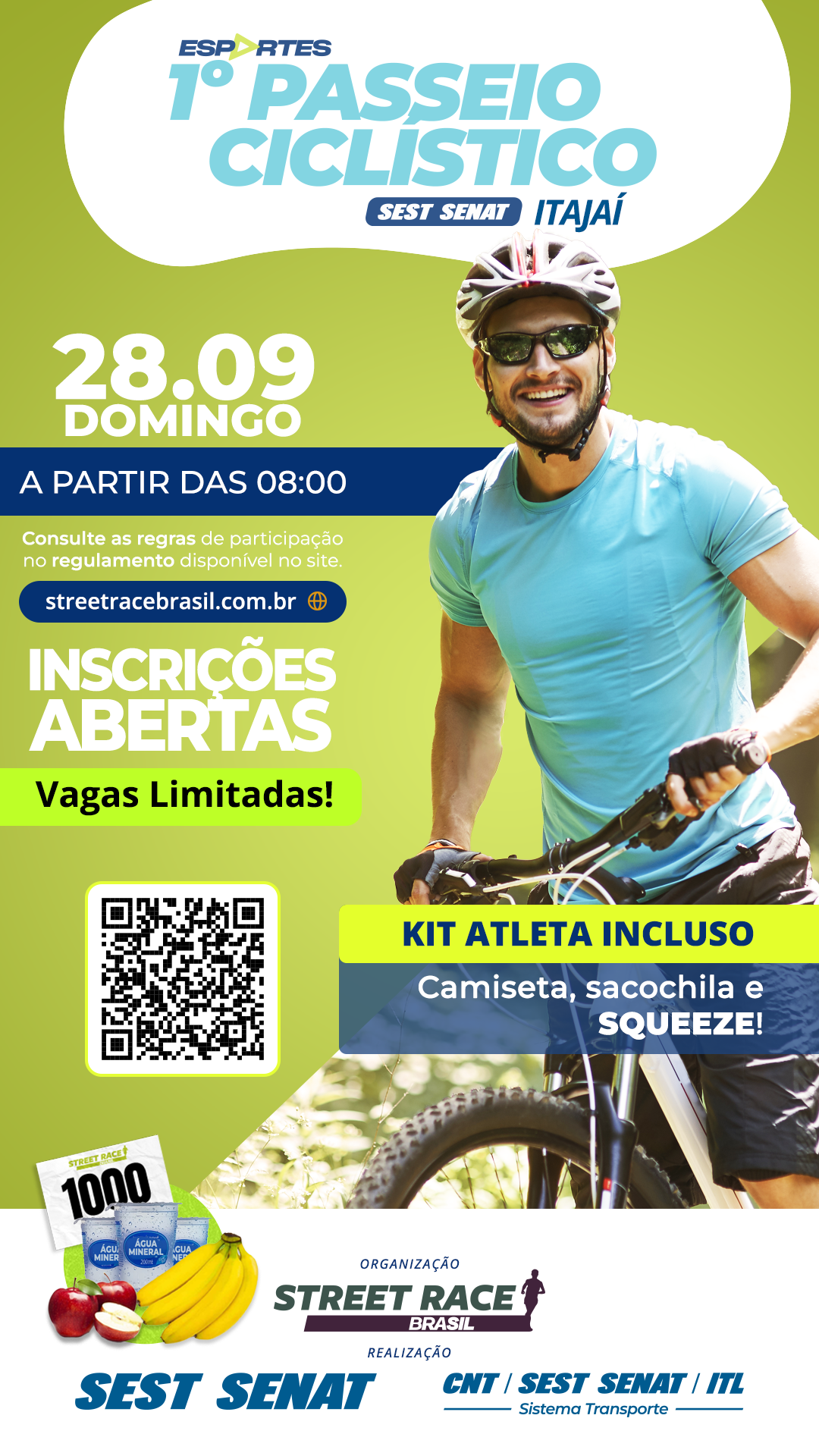 1º PASSEIO CICLÍSTICO SEST SENAT ITAJAÍ