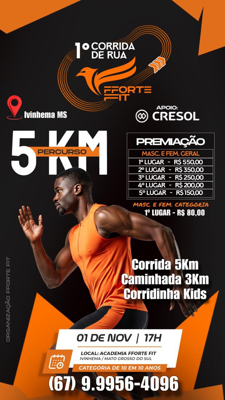 1º CORRIDA BENEFICENTE FFORTE FIT