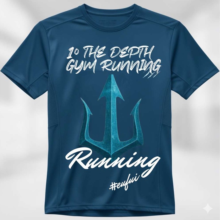 1° THE DEPTH GYM RUNNING - Camiseta
