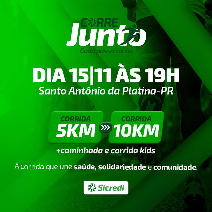 1ª CORRIDA CORRE JUNTO SICREDI NORTE SUL 2025