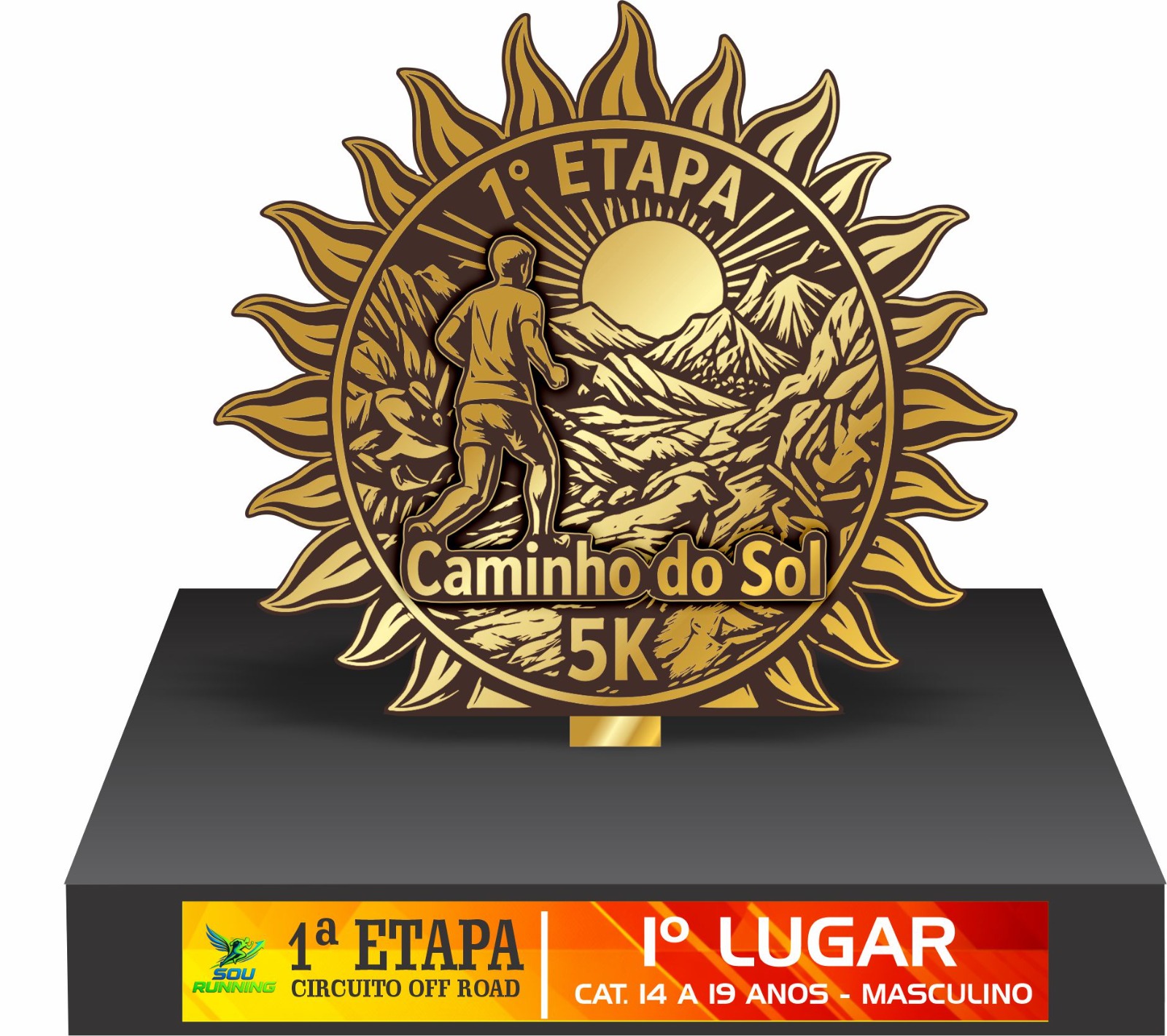 1º CIRCUITO BS OFF ROAD 5KM - 1ª ETAPA CAMINHO DO SOL - PESQUEIRO ROMAGNOLI - Mapa