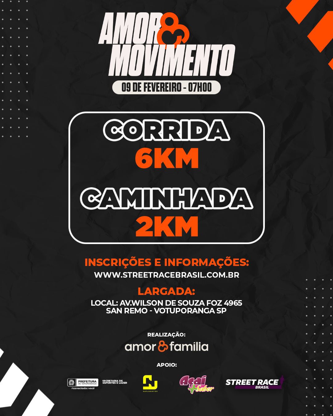 1º CORRIDA “AMOR EM MOVIMENTO