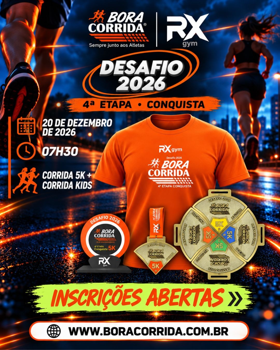 DESAFIO 2026 BORA CORRIDA 4ª ETAPA CONQUISTA