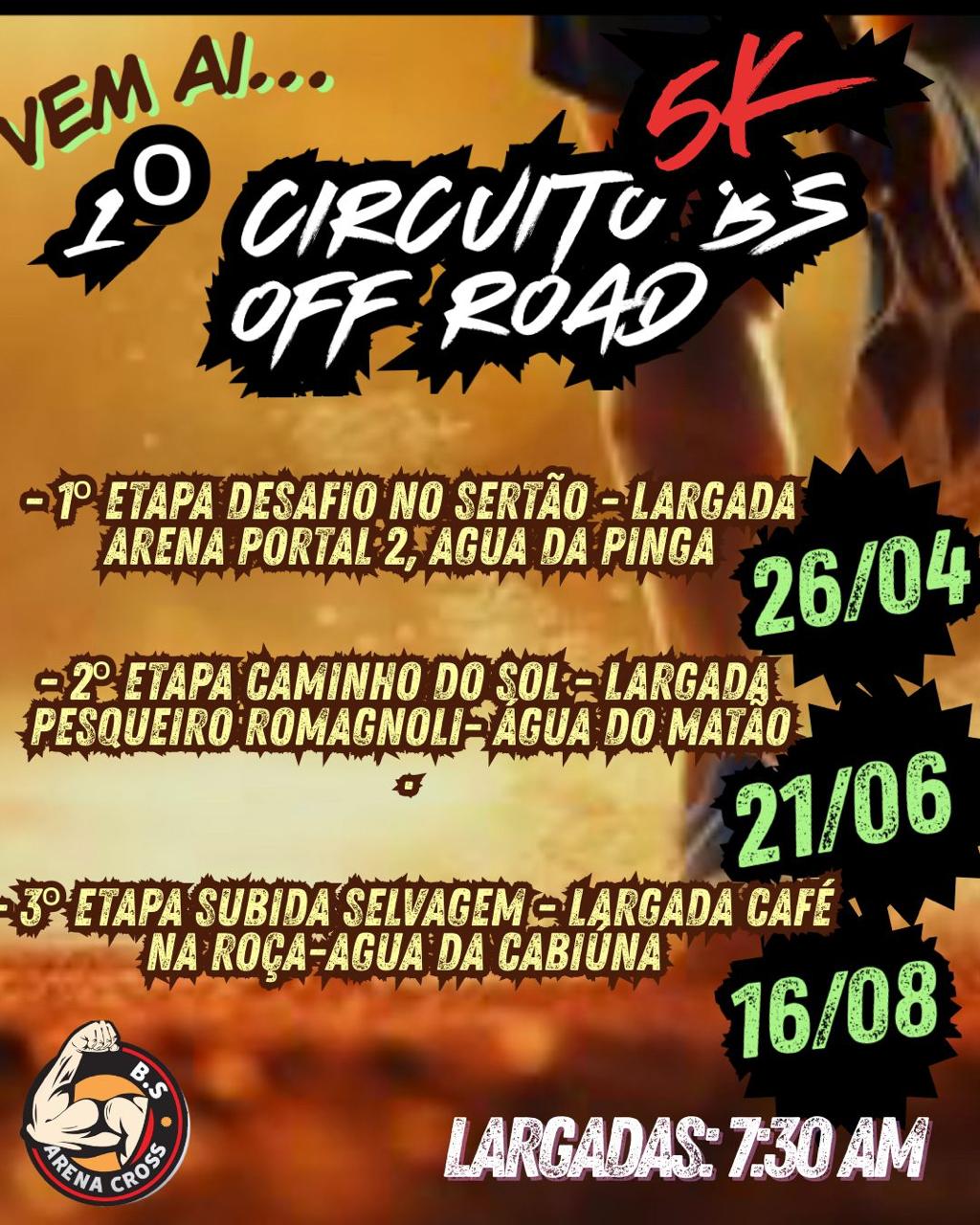 1º CIRCUITO BS OFF ROAD 5KM - 2ª ETAPA CAMINHO DO SOL