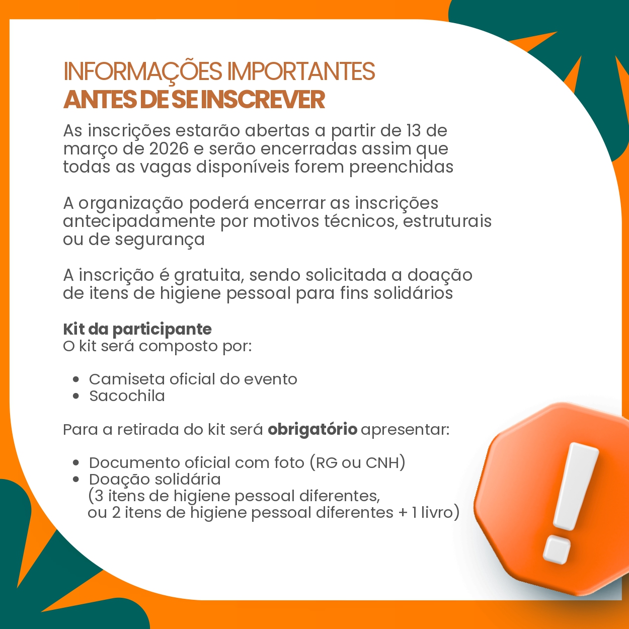 2ª CORRIDA MULHERES EM MOVIMENTO - Camiseta