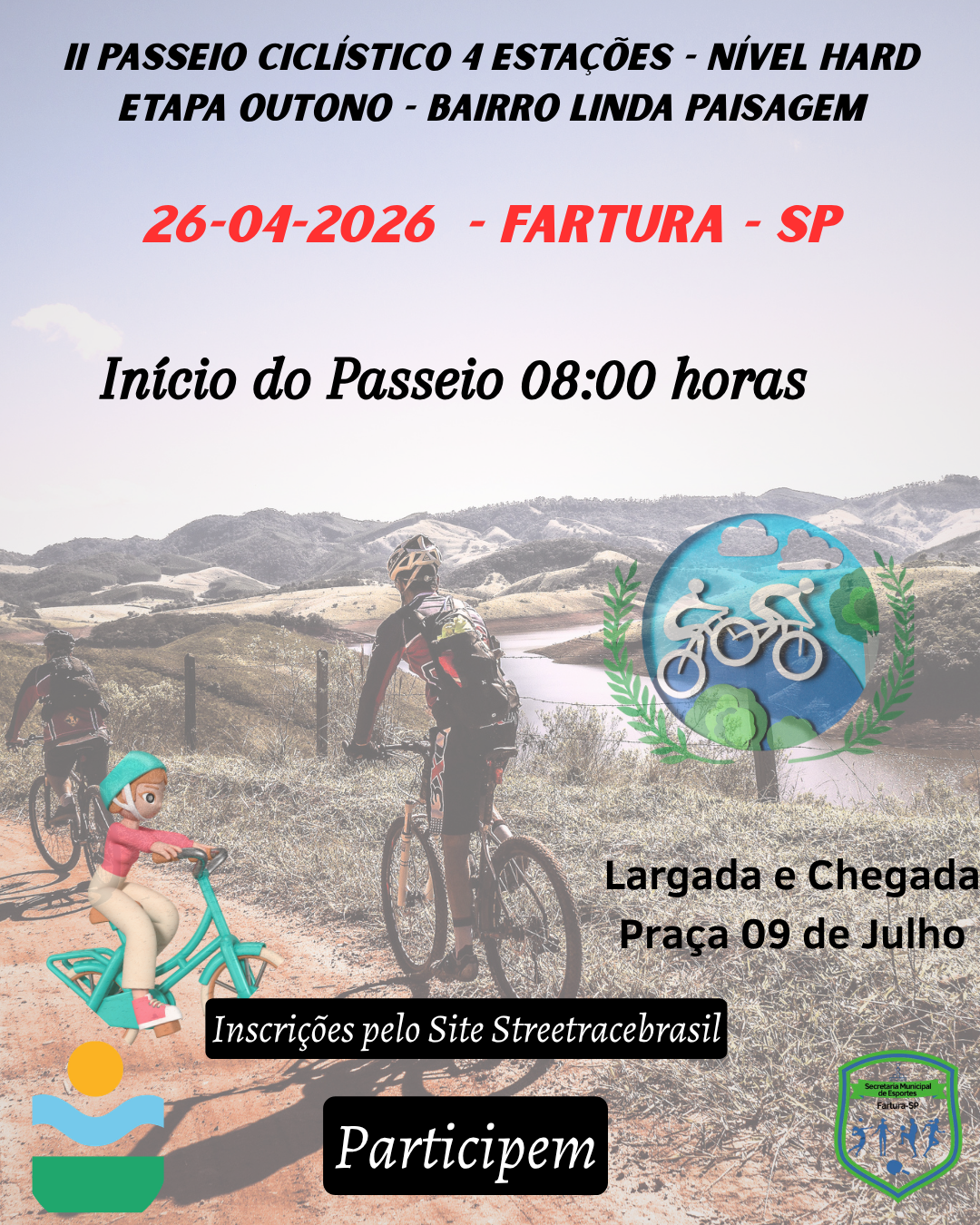 II PASSEIO CICLÍSTICO 4 ESTAÇÕES - ETAPA OUTONO - BAIRRO LINDA PAISAGEM