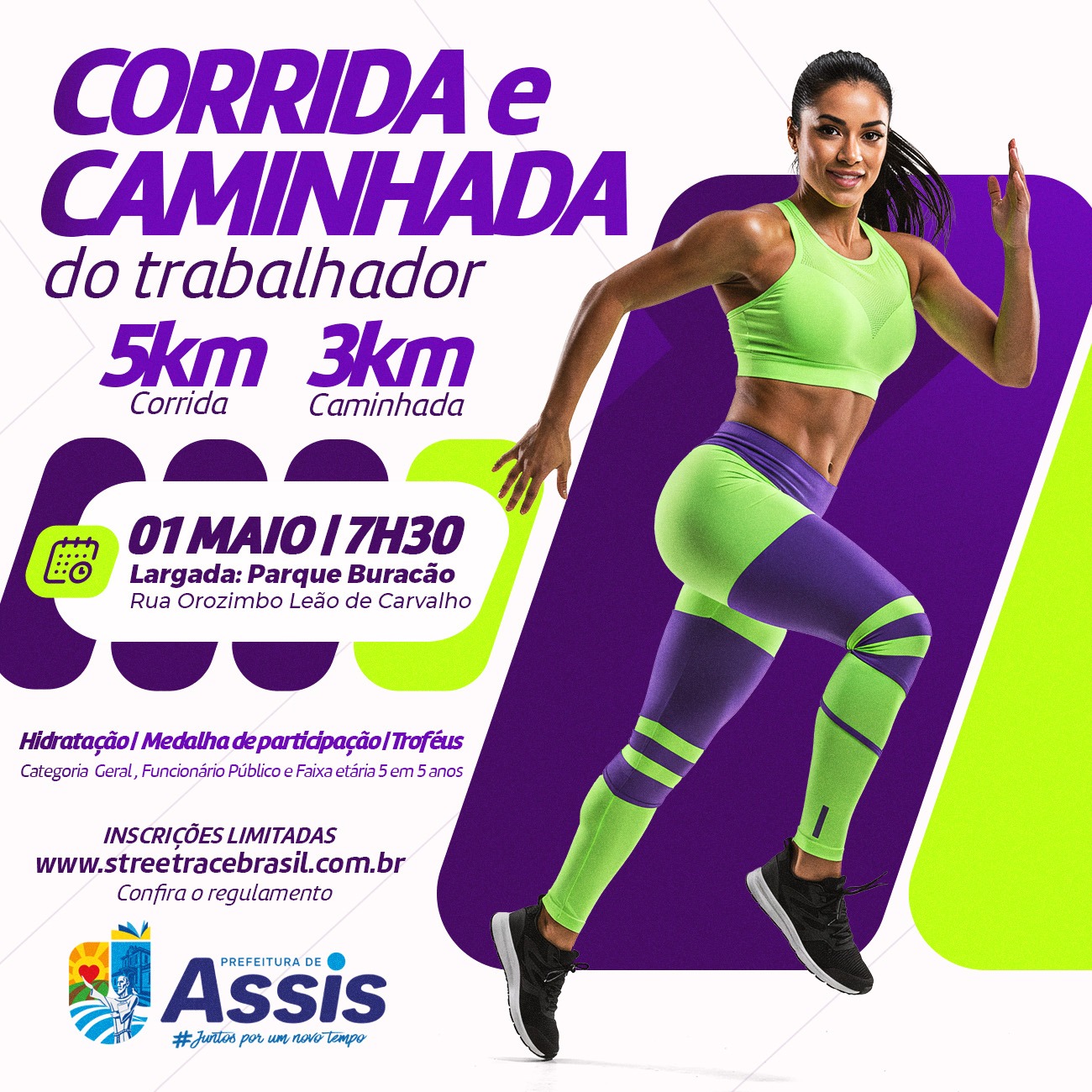 CORRIDA E CAMINHADA DO TRABALHADOR