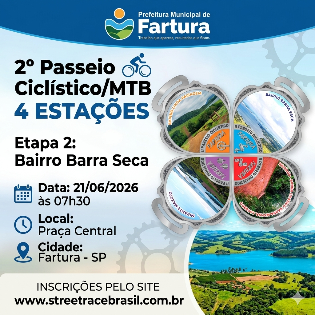 II PASSEIO CICLÍSTICO 4 ESTAÇÕES - 2ª ETAPA INVERNO - BAIRRO BARRA SECA