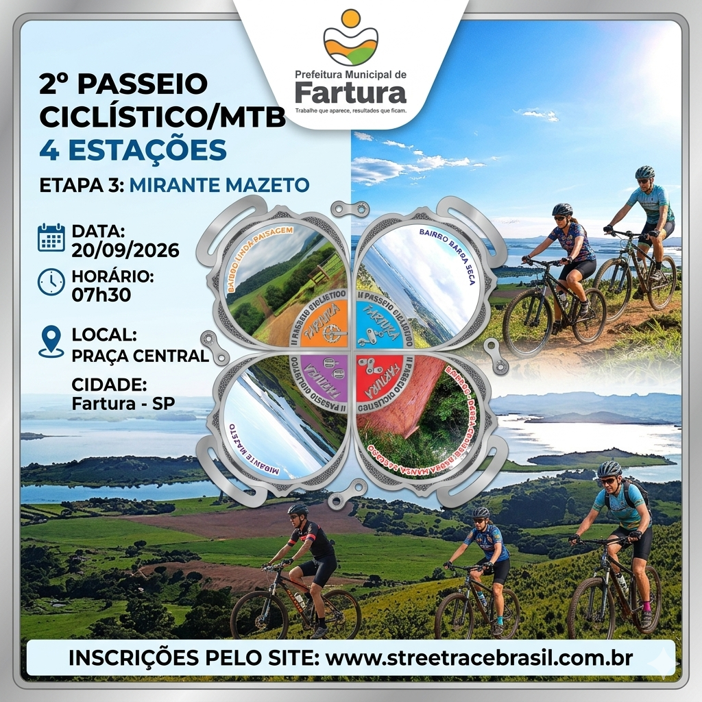 II PASSEIO CICLÍSTICO 4 ESTAÇÕES - 3ª ETAPA PRIMAVERA - MIRANTE MAZETO