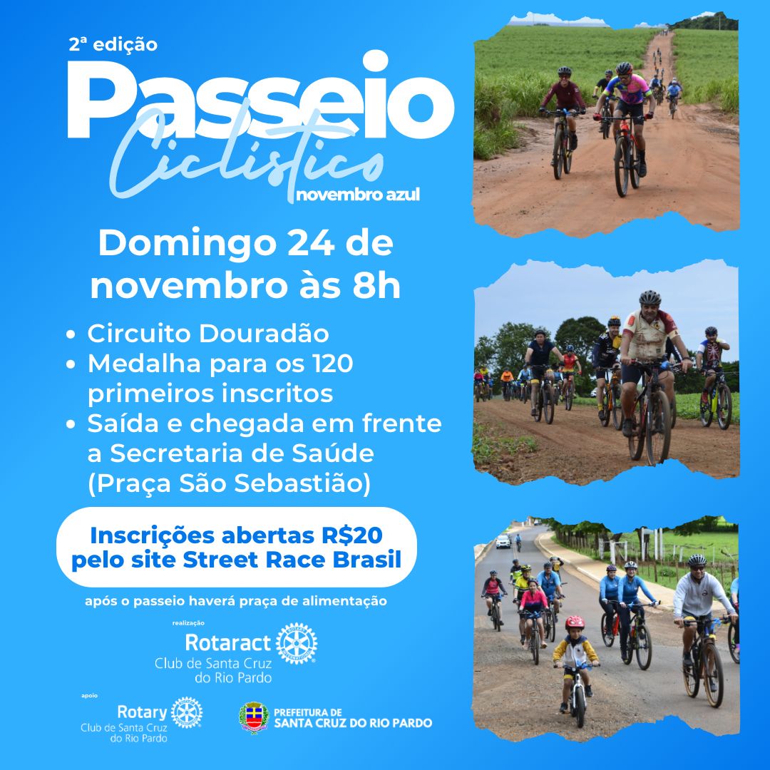 2º PASSEIO CICLÍSTICO NOVEMBRO AZUL