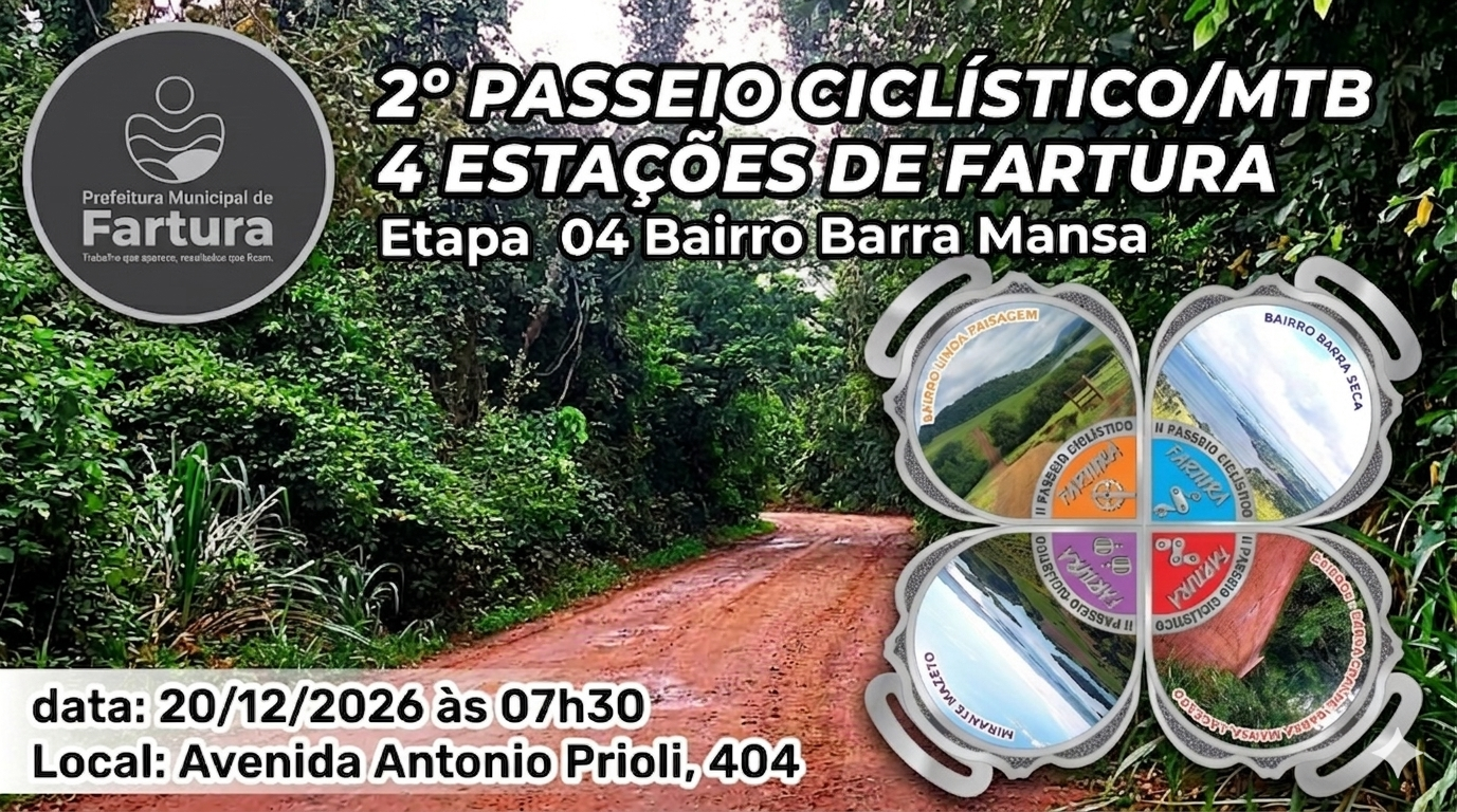 II PASSEIO CICLÍSTICO 4 ESTAÇÕES - 4ª ETAPA INVERNO - BAIRRO BARRA MANSA