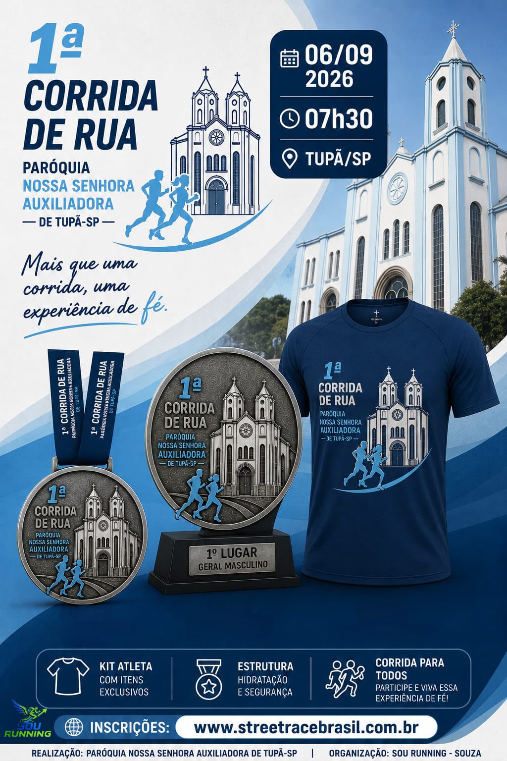 1ª CORRIDA DE RUA PARÓQUIA NOSSA SENHORA AUXILIADORA