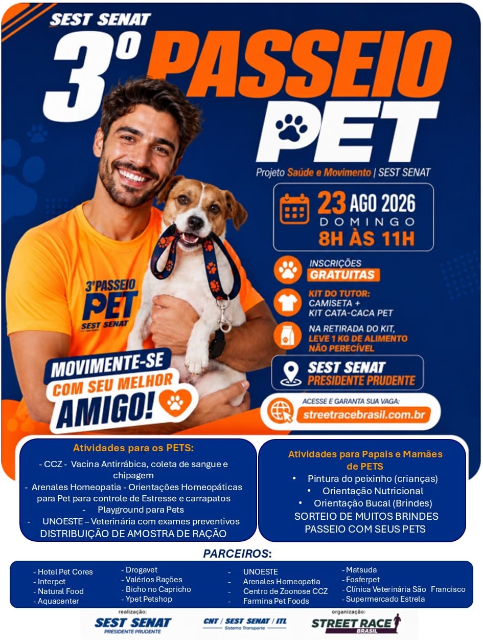 3º PASSEIO PET  SEST SENAT