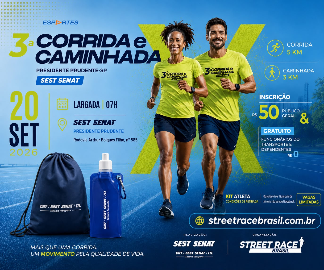 3ª CORRIDA E CAMINHADA SEST SENAT