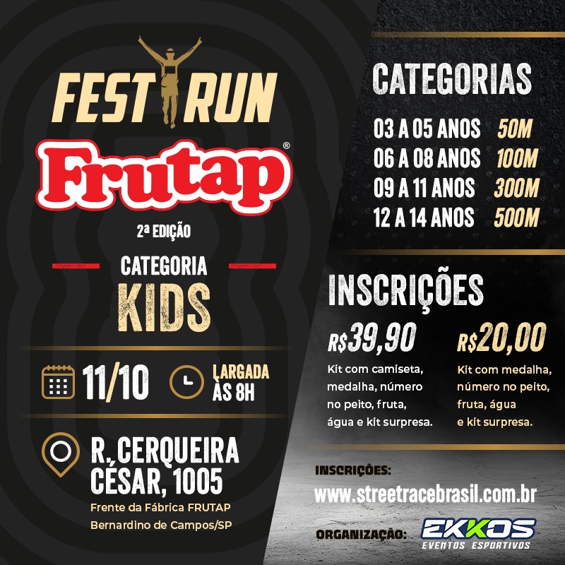 2º FRUTAP FEST RUN KIDS 2026