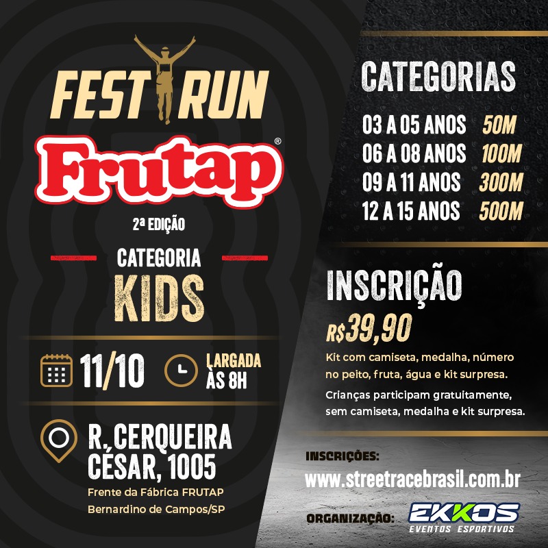 2º FRUTAP FEST RUN KIDS 2026