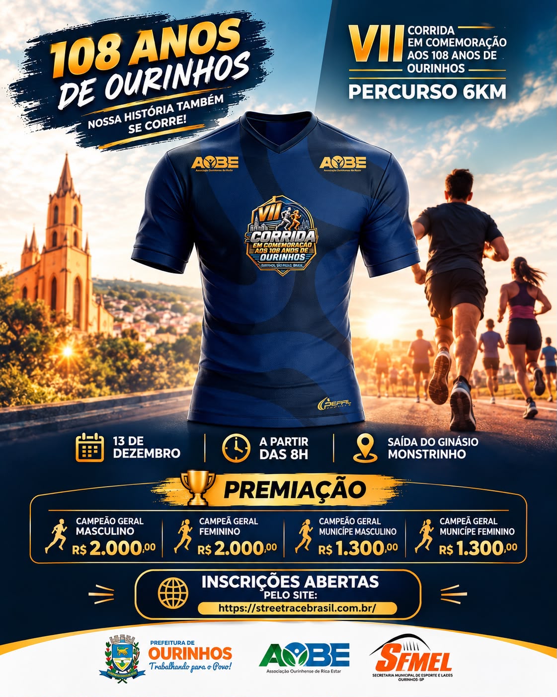 VI CORRIDA EM COMEMORAÇÃO AO ANIVERSÁRIO DE OURINHOS