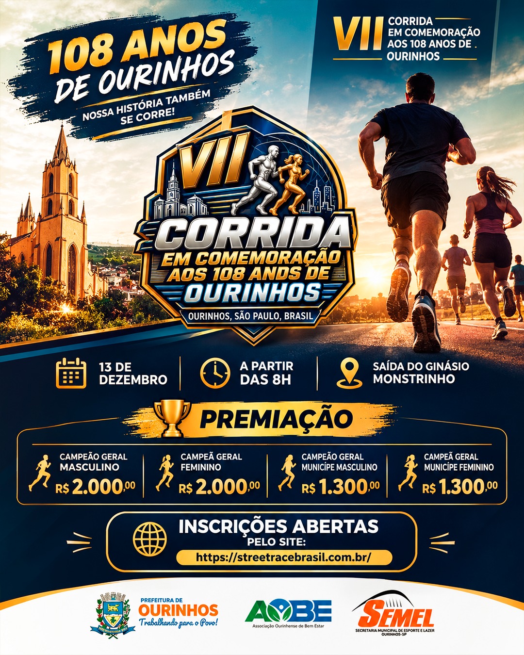 VI CORRIDA EM COMEMORAÇÃO AO ANIVERSÁRIO DE OURINHOS