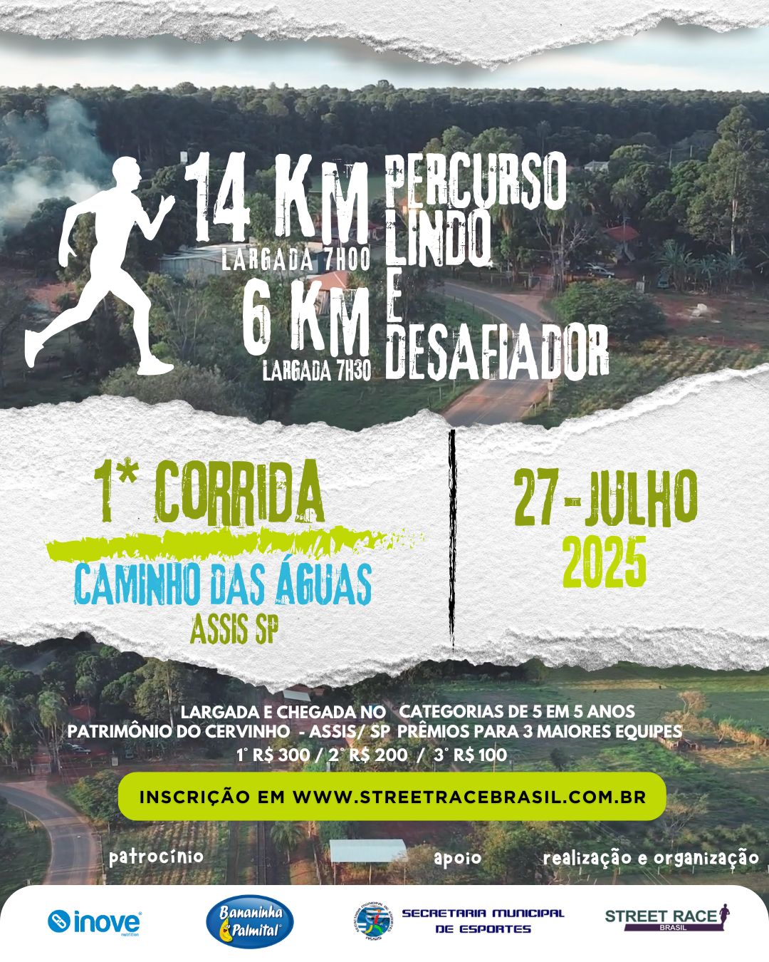 1º CORRIDA CAMINHO DAS ÁGUAS