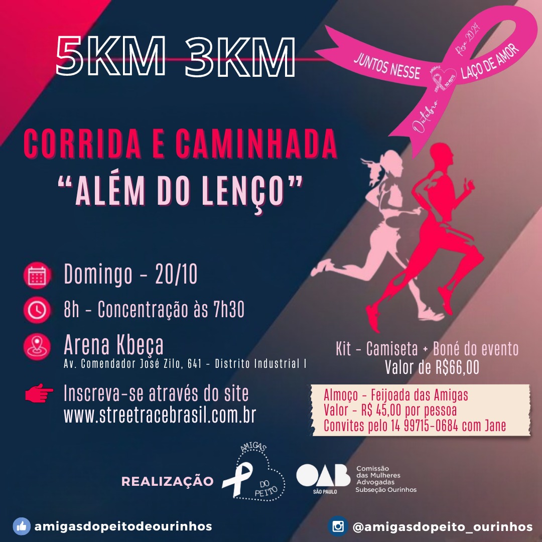 3ª CORRIDA E CAMINHADA ALÉM DO LENÇO